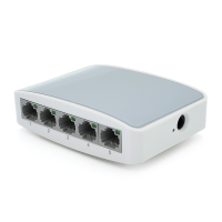 Коммутатор Gigabit Ethernet ONV-H3005S в плaстиковом корпусе, 5*1000Мб портов, 5В 1Ач, 100х70х28