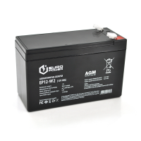 Аккумуляторная батарея EUROPOWER AGM EP12-9F2 12 V 9Ah ( 150 x 65 x 95 (100) ), 2.2 kg Black Q10 Код: 397850-09
