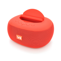 Колонка DV08 Bluetooth 4.1 до 10m, 2х5W, 4Ω, 1200mAh, ≥90dB, TF card/USB, DC 5V, Red