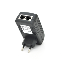 POE инжектор RITAR RT-PIN-18/18EU, 18V 1A (18Вт) с портами Ethernet 10/100Мбит/с, EU PLUG Код: 353360-09