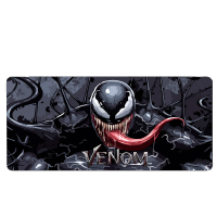 Коврик 300*800 тканевой Venom с боковой прошивкой, толщина 3 мм, Black, Пакет