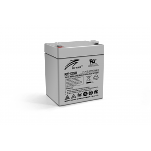 Акумуляторна батарея AGM RITAR RT1250, Gray Case, 12V 5.0Ah ( 90 х70 х 101 (107) ) Q10 Код: 407891-09