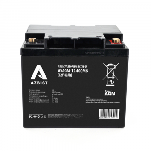 Аккумулятор AZBIST Super AGM ASAGM-12400M6, Black Case, 12V 40.0Ah (198x166x171) Q1