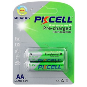 Акумулятор PKCELL 1.2V AA 600mAh NiMH Already Charged, 2 штуки у блістері ціна за блістер, Q12