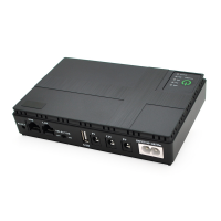ИБП UPS-18W DC1018P для роутеров/коммутаторов/PON/POE-430, 5//9/12V, 1A, 10400MAh(4*2600MAh), Black, BOX