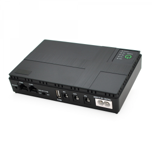 ДБЖ UPS-18W DC1018P для роутерів/комутаторів/PON/POE-430, 5//9/12V, 1A, 10400MAh(4*2600MAh), Black, BOX Код: 392161-09