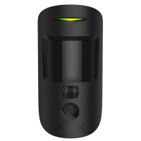 Бездротовий ІЧ датчик руху з камерою для фотоверіфікації тривог MotionCam black Код: 354001-09