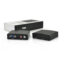 Активный конвертер HDMI (input) на VGA(output) + Audio Adapter, Black, 4K/2K, Пакет
