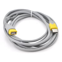 Удлинитель USB 2.0 V-Link AM/AF, 3.0m, 1 феррит, Grey/Yellow