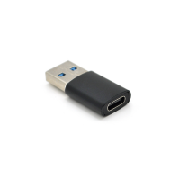 Переходник VEGGIEG TC-106 USB3.0(M) => Type-C(F), Black, Пакет