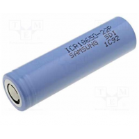 Аккумулятор 18650 Li-Ion Samsung ICR18650-22P, 2200mAh, 10A, 4.2/3.62/2.75V, Blue, 2 шт в упаковке, цена за 1 шт Код: 420711-09