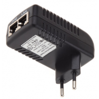 POE инжектор 48V 0,5A (24Вт) с портами Ethernet 10/100Мбит/с