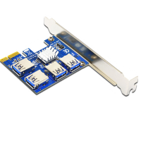 Контроллер PCI-Е=>USB 3.0, 4 порта, 5Gbps, OEM