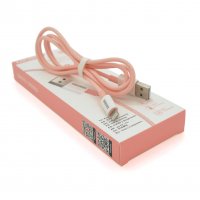 Кабель iKAKU KSC-723 GAOFEI smart charging cable for iphone, Pink, длина 1м, 2.4A, BOX Код: 360251-09