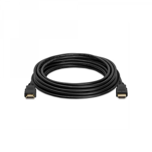 Кабель Merlion HDMI-HDMI HIGH SPEED 5.0m, v1.4, OD-7.5mm, круглый Black, коннектор Black, (Пакет) Q80