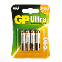 Батарейка GP Ultra 24AU-2UE4 щелочная AAA, 4 шт в блистере, цена за блистер