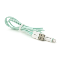 Кабель iKAKU KSC-723 GAOFEI smart charging cable for iphone, Green, длина 1м, 2.4A, BOX