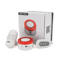 Автономна WiFi сигналізація YOSO Smart Alarm W00 ( Сирена + датчик руху + датчик дверей + Пульт дистанційного керування ) Tuya Код: 375232-09
