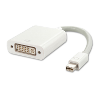 Конвертер mini Display Port (папа) на DVI(мама) 30cm, White, 4K/2K, Пакет Код: 353652-09