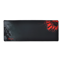 Коврик 300*800 тканевой Bloody Handprint с боковой прошивкой, толщина 3 мм, цвет Black/Red, Пакет