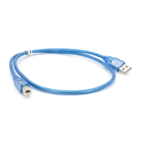 Кабель USB 2.0 RITAR AM/BM, 0.5m, прозрачный синий