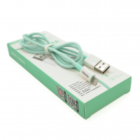 Кабель iKAKU KSC-723 GAOFEI smart charging cable for iphone, Green, длина 1м, 2.4A, BOX Код: 361012-09