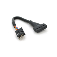 Переходник USB 3.0 => USB 2.0 для материнской платы, 20pin (мама) to 8 pin (папа) Код: 414322-09