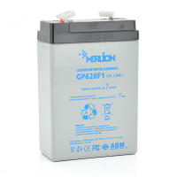 Аккумуляторная батарея MERLION AGM GP628F1 6 V 2,8Ah ( 67 x 35 x 100 (105) ), 0.575 kg Q20
