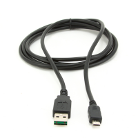 Кабель USB 2.0 (AM/Miсro 5 pin) 1,8м, черный, Пакет Q250