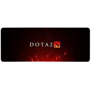 Коврик 300*700 тканевой DOTA2, толщина 3 мм, цвет Black-Red, OEM