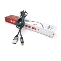 Кабель EMY MY-732, Micro-USB, 2.4A, Silver, длина 2м, BOX