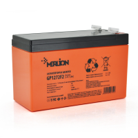 Аккумуляторная батарея MERLION AGM GP1272F2 PREMIUM 12 V 7,2 Ah ( 150 x 65 x 95 (100) ), 2.1 kg Orange Q10/420 Код: 397882-09