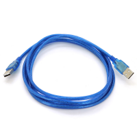 Кабель USB 2.0 RITAR AM/AM, 1.8m, прозрачный синий
