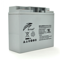 Аккумуляторная батарея AGM RITAR HR12-60W, Gray Case, 12V 17.0Ah ( 181 х 77 х 167 (167 ) 4.80 kg Q4 Код: 412622-09