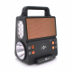Ліхтар переносний KENSA FP-05-W-S-L+Solar+FM+MP3+Bluetooth+AUX, 2 лампи дод. освітлення, 2 режими, заряд від 5V, батарея 2*18650, Box