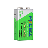 Акумулятор PKCELL 9V/350mAh, крона, NiMH Rechargeable Battery, 1 штука у блістері ціна за блістер Q10 Код: 330303-09