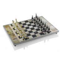 Шахматы 9501, черно-белая доска мрамор Код: 334823-09