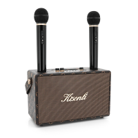 Колонка Kisonli G101 Bluetooth 5.0,Two microphone, 2х15W, 2400mAh, USB, DC: 5V/1A, BOX, Brown, Q8