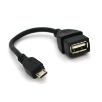 Кабель USB 2.0 AF/Micro-B OTG, 0.1m