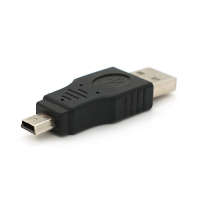 Переходник USB1.1(F) => miniUSB(M), Black, Пакет