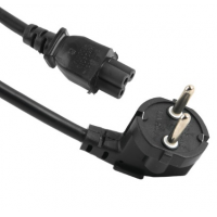 Кабель питания Schuko PC-186 CEE7/7-IEC C5, 1.5M, 0.75mm, для ноутбука, OEM Q25/250