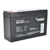 Аккумуляторная батарея MERLION AGM GP6100F2 6 V 10Ah ( 150 x 50 x 95 (100) ), 1.63 kg Q10/540 Код: 398093-09