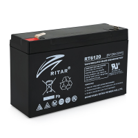 Аккумуляторная батарея AGM RITAR RT6120A, Black Case, 6V 12Ah ( 150 х 50 х 93 (99) ), 1.66kg Q10