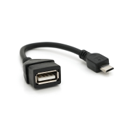 Кабель USB 2.0 AF/Micro-B OTG, 0.1m