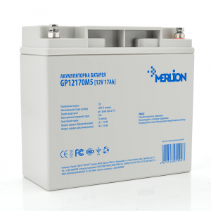 Акумуляторна батарея MERLION AGM GP12170M5 12 V 17Ah ( 180 x 78 x 165 (168)) Q4/192 Код: 412563-09