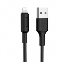 Кабель Hoco X25 Soarer, Lightning-USB, Black, длина 1м, BOX