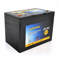 Аккумуляторная батарея Vipow LiFePO4 25,6V 30Ah со встроенной ВМS платой 25A (230*128*209)