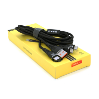 Кабель KSC-296 TUOYUAN charging data cable 3 in 1 Micro / Iphone / Type-C, длина 1м, Black, BOX
