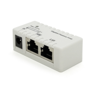 POE инжектор IEEE 802.3af PoE с портом Ethernet 10/100/1000 Мбит/с, White