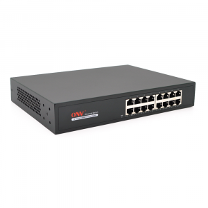 Коммутатор Gigabit Ethernet ONV-H3016 в металлическом корпусе, 16*1000Мб портов,270х181х44 мм